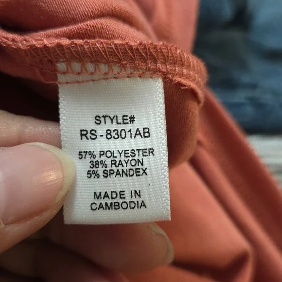 Zenana Coral Smocked Waist Maxi Skirt Stretchy Side Slit Lounge Resort Skirt - Picture 8 of 8